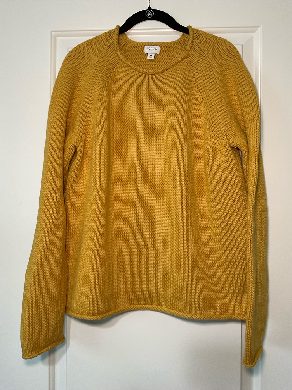 J. Crew Mustard Yellow Crewneck Sweater